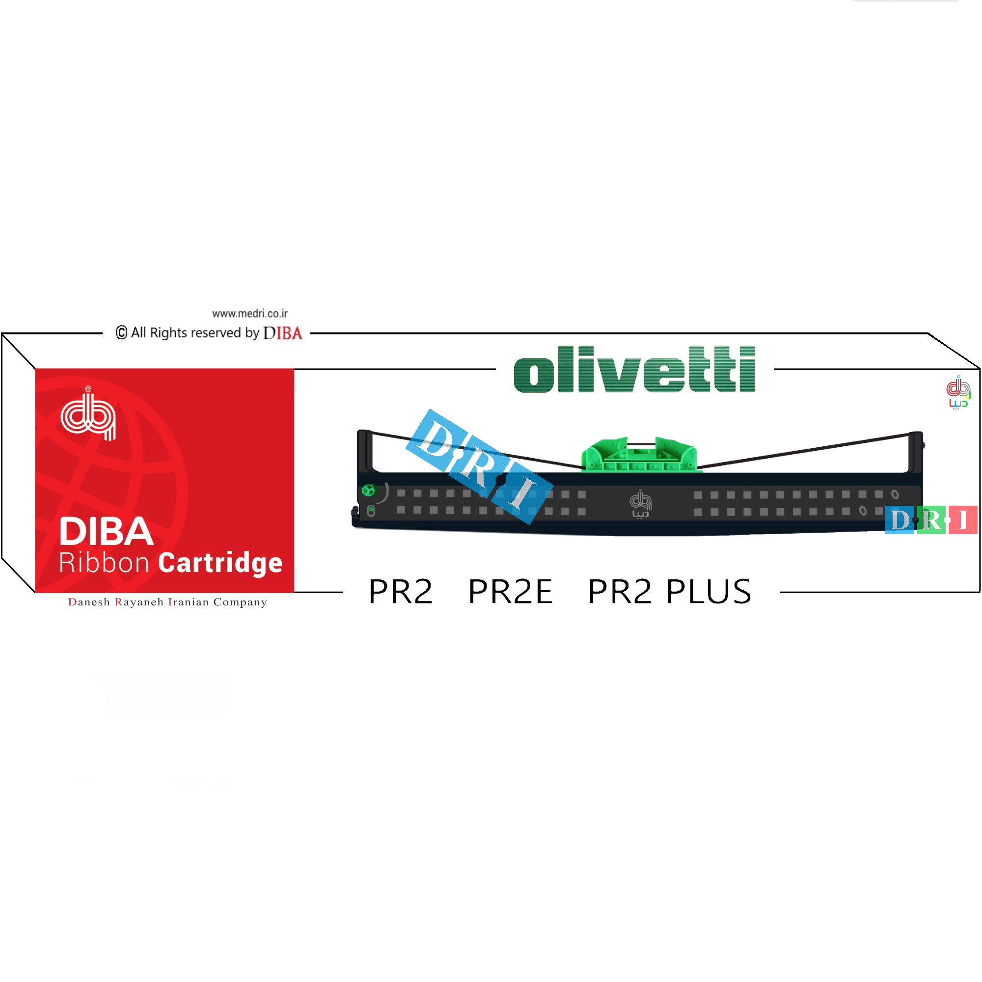 ریبون  دیبا  مدل  OLIVETTI  -  PR2 . PR2E . PR2 Plus